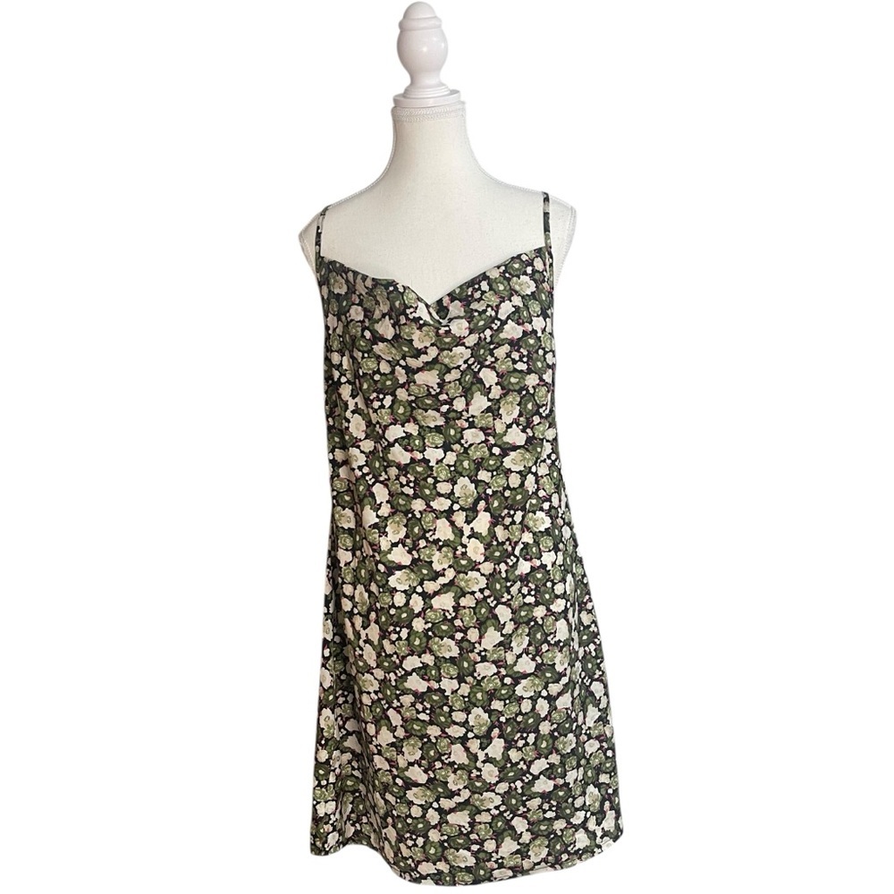 Vero Moda Helen Mini Slip Dress Green